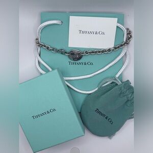 Please Return to Tiffany & Co. Sterling Silver Lobster clasp necklace OS